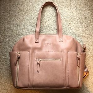 Joone Blush Convertible Carryall Tote Diaper Bag